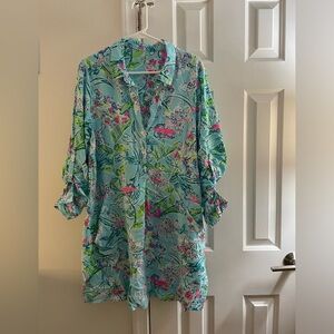 ECU Lilly Pulitzer Dress with long sleeves size large